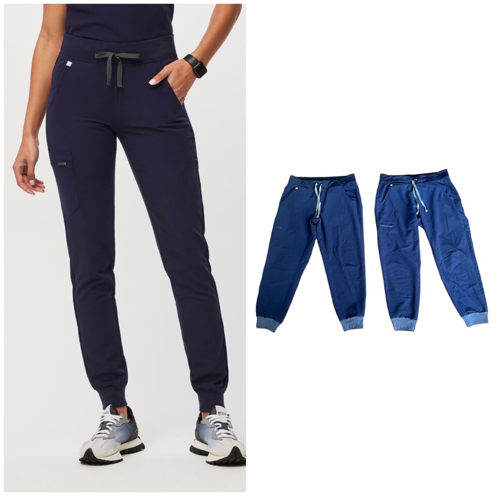 Figs Set of Two Zamora Jogger Scrub Pants - Picture 1 of 6